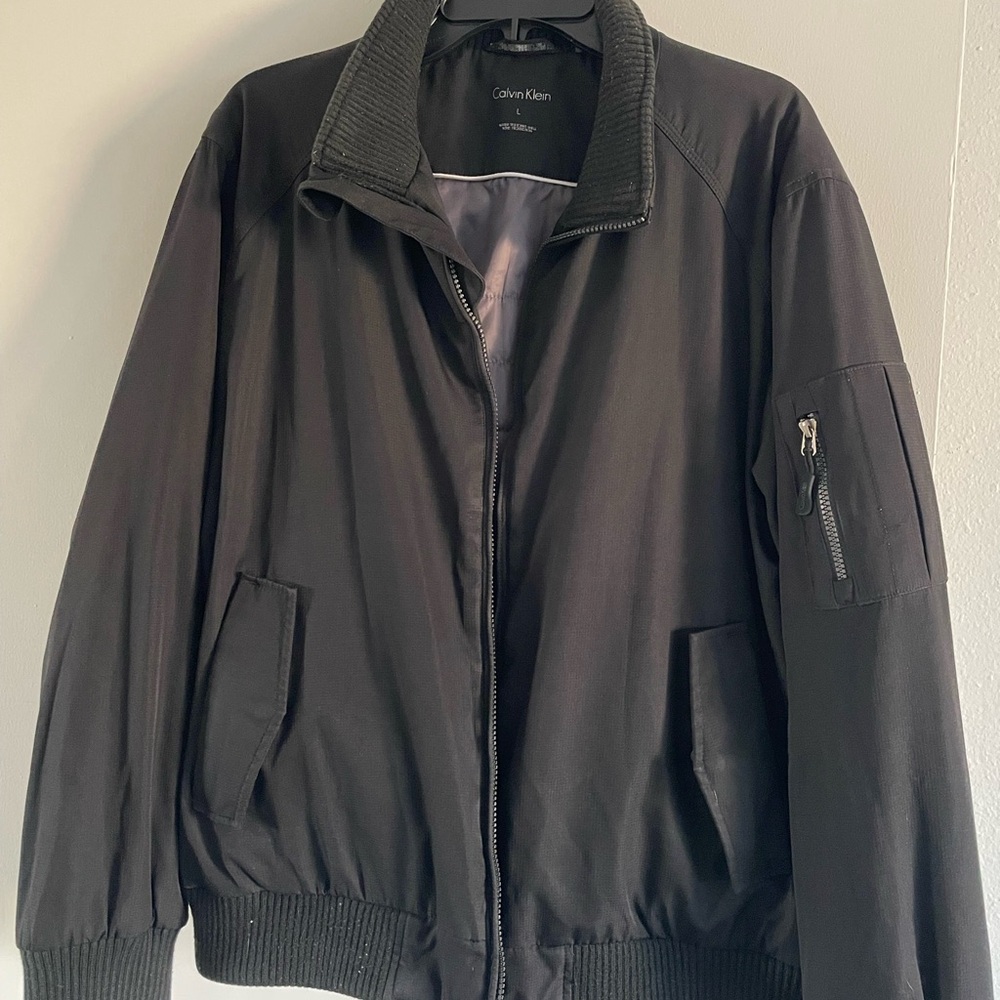 Calvin Klein Men's Black Bomber Jacket